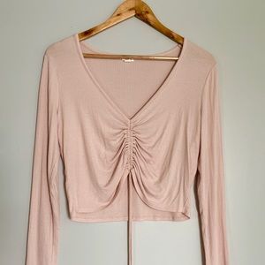 Garage ruched long sleeve